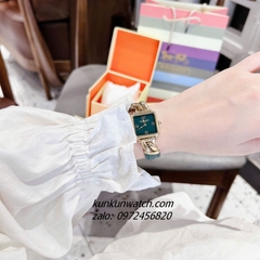 Đồng Hồ Nữ Coach Cass 14504557 Gold Dây Da Xanh 22mm