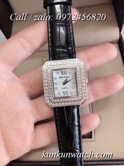 Đồng Hồ Nữ Royal Crown 3619M - Dây Da Đen - 34mm