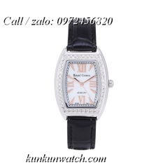 Đồng Hồ Nữ Royal Crown 3635 -  Dây Da Đen - 24 x 30mm