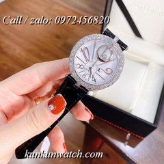 Đồng Hồ Nữ Royal Crown 3850 -  Dây Da Đen - 36mm