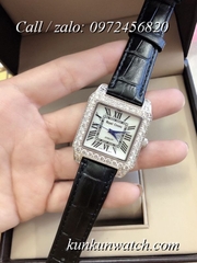 Đồng Hồ Nữ Royal Crown 6104 -  Dây Da Đen - 34mm