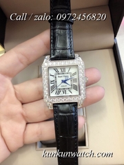 Đồng Hồ Nữ Royal Crown 6104 -  Dây Da Đen - 34mm