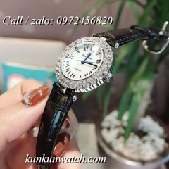 Đồng Hồ Nữ Royal Crown 6305 -  Dây Da Đen - 30mm