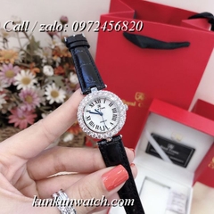 Đồng Hồ Nữ Royal Crown 6305 -  Dây Da Đen - 30mm