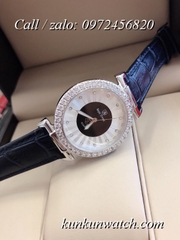 Đồng Hồ Nữ Royal Crown 4611P -  Dây Da Đen - 36mm