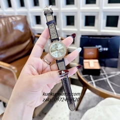 Đồng Hồ Nữ Coach Park Jacquard Signature 14504092 Gold Dây Da Đính Đá 34mm