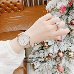 Đồng Hồ Nữ Michael Kors Layton MK2910 Nền Mặt Xà Cừ Đính Đá Dây Da Nude 38mm