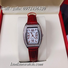 Đồng Hồ Nữ Royal Crown 3635 -  Dây Da Đỏ - 24 x 30mm
