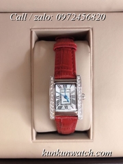 Đồng Hồ Nữ Royal Crown 6306 -  Dây Da Đỏ - 28mm