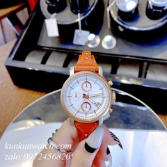 Đồng Hồ Nữ Fossil ES3837 Chronograph 3 Mặt Số Phụ Dây Da 38mm