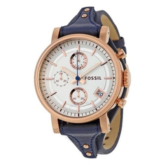 Đồng Hồ Nữ Fossil ES3838 Chronograph 3 Mặt Số Phụ Dây Da 38mm 1