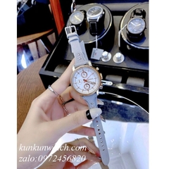 Đồng Hồ Nữ Fossil ES4045 Chronograph 3 Mặt Số Phụ Dây Da 38mm