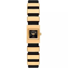 Đồng Hồ Nữ Michael Kors Darrington MK4887 Dây Da Đen Vỏ Gold Mặt Vuông 14mm 1