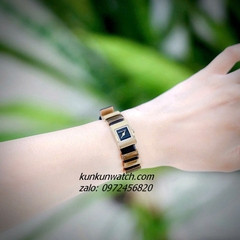 Đồng Hồ Nữ Michael Kors Darrington MK4887 Dây Da Đen Vỏ Gold Mặt Vuông 14mm