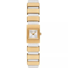 Đồng Hồ Nữ Michael Kors Darrington MK4899 Dây Da Trắng Vỏ Gold Mặt Vuông 14mm 1