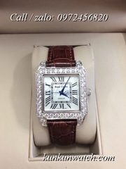Đồng Hồ Nữ Royal Crown 6104 -  Dây Da Nâu - 34mm