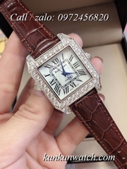 Đồng Hồ Nữ Royal Crown 6104 -  Dây Da Nâu - 34mm