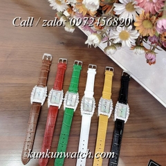 Đồng Hồ Nữ Royal Crown 6111 -  Dây Da Nâu - 30mm x 34mm