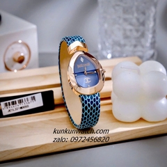 Đồng Hồ Nữ Just Cavalli JC1L321L0055 Rose Gold Dây Da Xanh Mặt Ovan 23.5mm