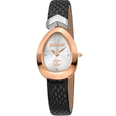 Đồng Hồ Nữ Just Cavalli JC1L321L0065 Demi Rose Gold Dây Da Đen Mặt Ovan 23.5mm 1