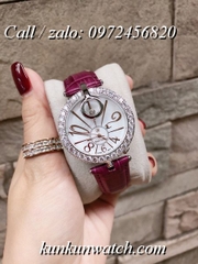 Đồng Hồ Nữ Royal Crown 3850 -  Dây Da Tím - 36mm