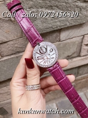 Đồng Hồ Nữ Royal Crown 3850 -  Dây Da Tím - 36mm