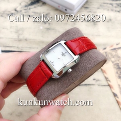 Đồng Hồ Nữ Tissot TSNDTC024 - Dây Da Đỏ - 25 x 25mm