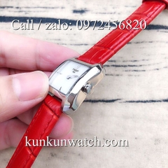 Đồng Hồ Nữ Tissot TSNDTC024 - Dây Da Đỏ - 25 x 25mm