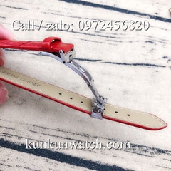 Đồng Hồ Nữ Tissot TSNDTC024 - Dây Da Đỏ - 25 x 25mm