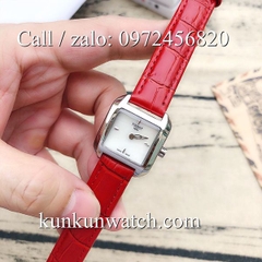 Đồng Hồ Nữ Tissot TSNDTC024 - Dây Da Đỏ - 25 x 25mm