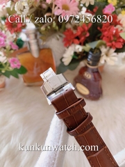 Đồng Hồ Nữ Tissot TSNDTC015 - Dây Da Nâu Mặt Trắng - 32mm