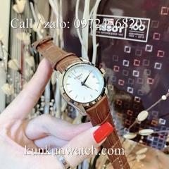 Đồng Hồ Nữ Tissot TSNDTC015 - Dây Da Nâu Mặt Trắng - 32mm