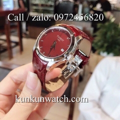 Đồng Hồ Nữ Tissot TSNDTC0195 - Dây Da Đỏ Tía - 32mm