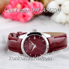 Đồng Hồ Nữ Tissot TSNDTC0195 - Dây Da Đỏ Tía - 32mm