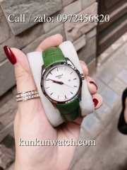 Đồng Hồ Nữ Tissot TSNDTC0198 - Dây Da Xanh Lá Vỏ Vàng - 32mm