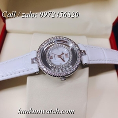 Đồng Hồ Nữ Royal Crown 3628 -  Dây Da Trắng - 32mm