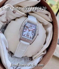 Đồng Hồ Nữ Royal Crown 3635 -  Dây Da Trắng - 24 x 30mm