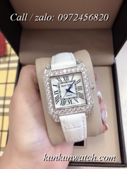 Đồng Hồ Nữ Royal Crown 6104 -  Dây Da Trắng - 34mm