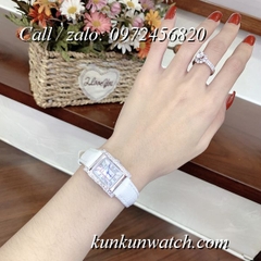 Đồng Hồ Nữ Royal Crown 6104 -  Dây Da Trắng - 34mm