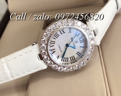 Đồng Hồ Nữ Royal Crown 6305 -  Dây Da Trắng - 30mm