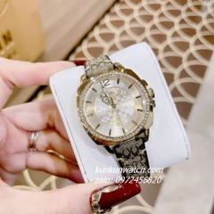 Đồng Hồ Nữ Coach Boyfriend Signature 14503148 Gold Dây Da Đính Đá 34mm 1