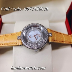 Đồng Hồ Nữ Royal Crown 3628 -  Dây Da Vàng - 32mm