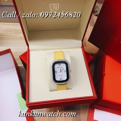Đồng Hồ Nữ Royal Crown 3771 -  Dây Da Vàng - 34 x 45mm