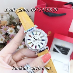 Đồng Hồ Nữ Royal Crown 4606 -  Dây Da Vàng - 36mm