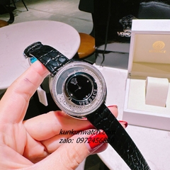 Đồng Hồ Nữ Versace Destiny Spirit Micro Dây Da Đen Silver 36mm