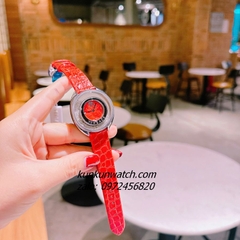 Đồng Hồ Nữ Versace Destiny Spirit Micro Dây Da Đỏ Silver 36mm