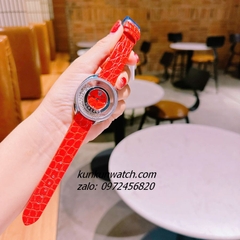 Đồng Hồ Nữ Versace Destiny Spirit Micro Dây Da Đỏ Silver 36mm