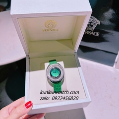Đồng Hồ Nữ Versace Destiny Spirit Micro Dây Da Xanh Lá Silver 36mm
