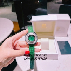 Đồng Hồ Nữ Versace Destiny Spirit Micro Dây Da Xanh Lá Silver 36mm