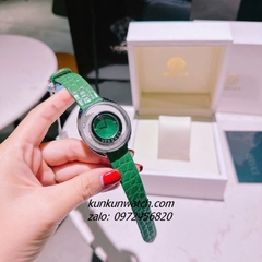 Đồng Hồ Nữ Versace Destiny Spirit Micro Dây Da Xanh Lá Silver 36mm